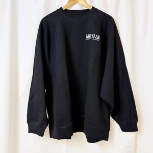 Brunette The Label Kind Club Black Not Your Boyfriend Crew Sweatshirt L/XL.